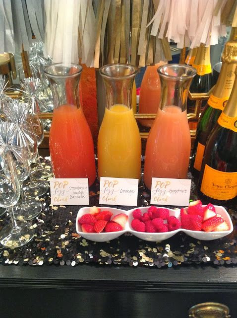 New Year Brunch Ideas
 New Year s Day brunch idea have a mimosa bar