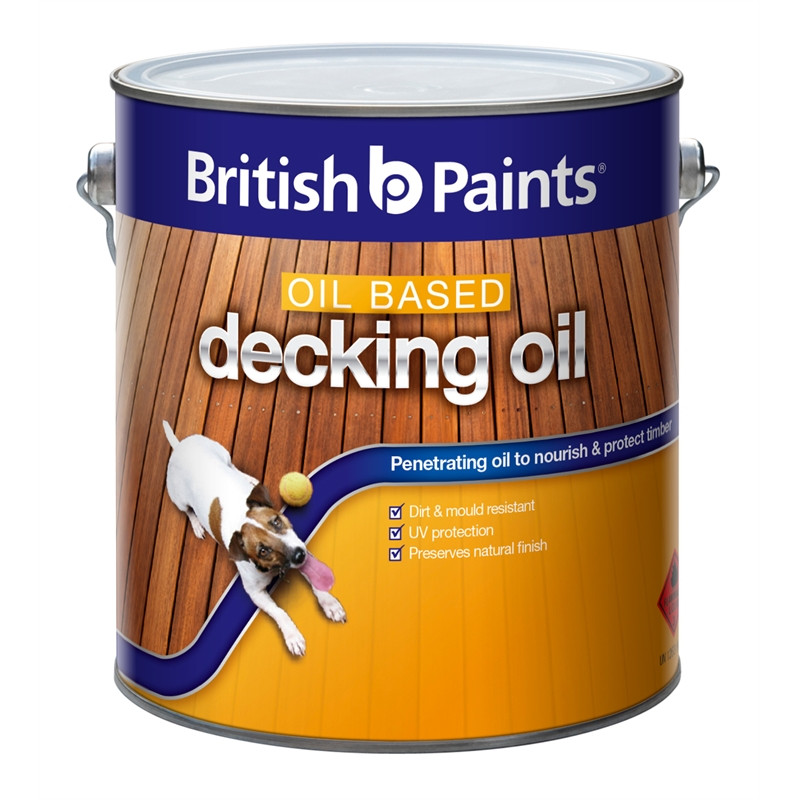 Oil Based Deck Paint
 British Paints 4L Oil Based Natural Exterior Decking Oil