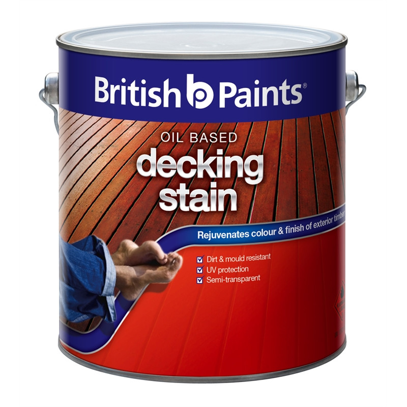 Oil Based Deck Paint
 British Paints 2L Redwood Oil Based Decking Stain