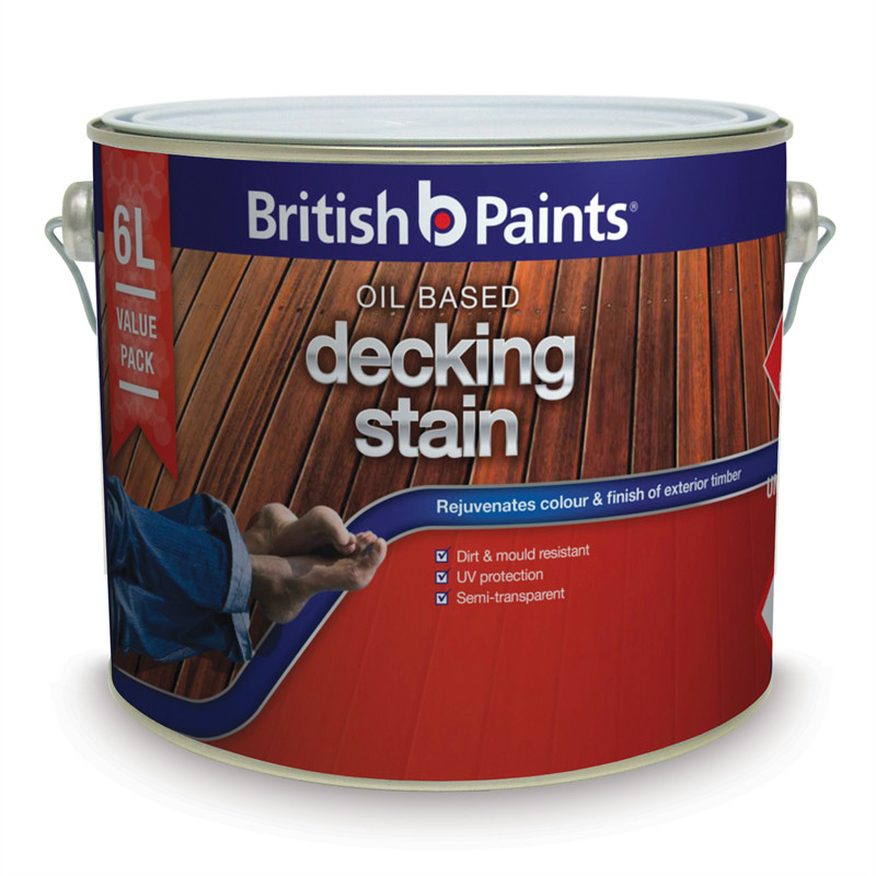 Oil Based Deck Paint
 British Paints 6L Merbau Oil Based Decking Stain