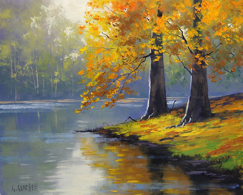Oil Paintings Landscape
 COSICAS VARIAS Silent Autumn