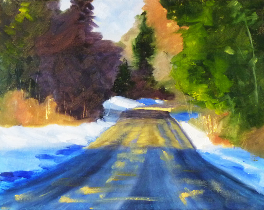 Oil Paintings Landscape
 Winter Landscape Oil Painting Original on Canvas 11x14