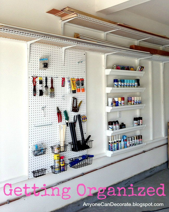 Organize My Garage
 Anyone Can Decorate Custom Garage Organizer on a Bud