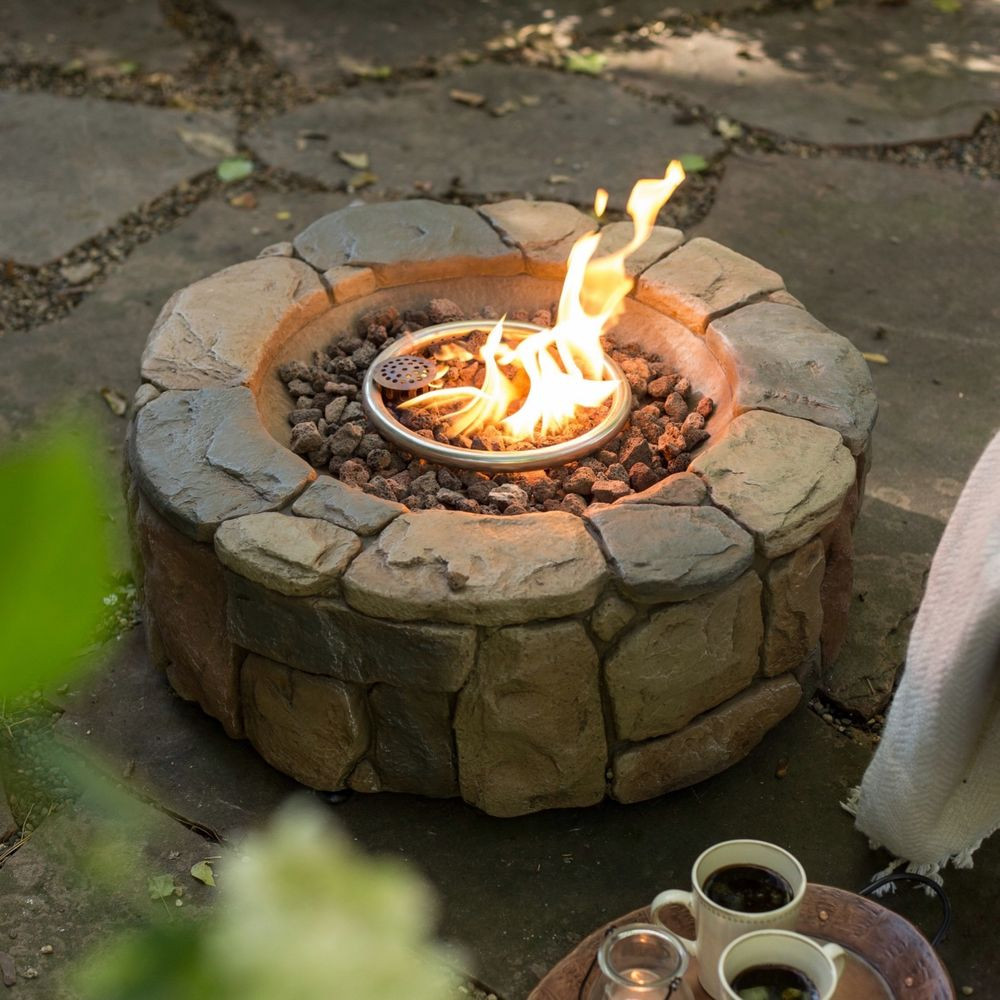 Outdoor Fire Pit Propane
 Outdoor Fire Pit Fireplace Campfire Patio Deck Backyard