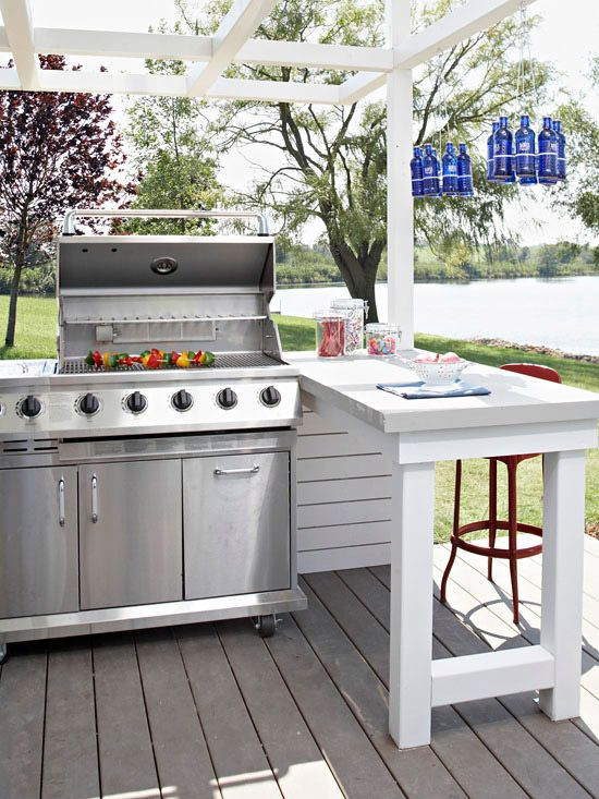 Outdoor Kitchen Prep Station
 Create a Fun and Bud Friendly Outdoor Room