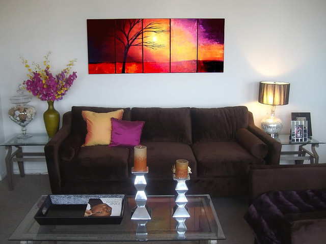 Paintings For Living Room
 Landscape Abstract paintings Contemporary Living Room