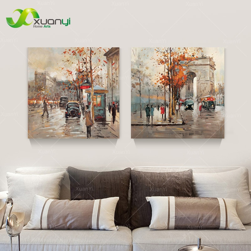 Paintings For Living Room
 Aliexpress Buy 2 Pieces Canvas Art Modern Painting