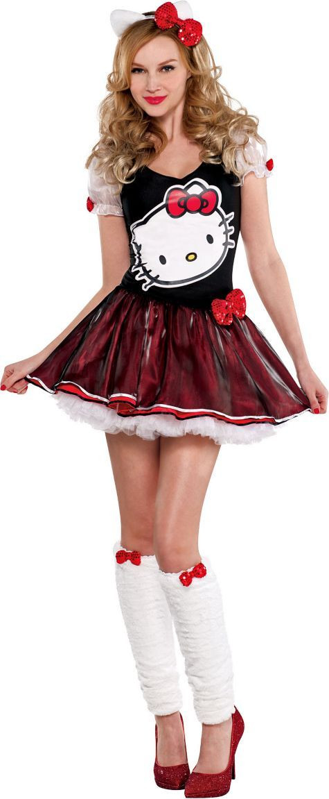 Party City Sexy Halloween Costumes
 Adult Sequin Bow Hello Kitty Costume Party City