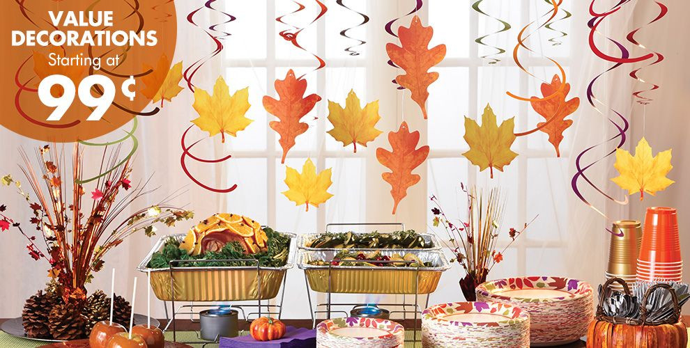 Party City Thanksgiving Decorations
 Thanksgiving Home Decor Party City