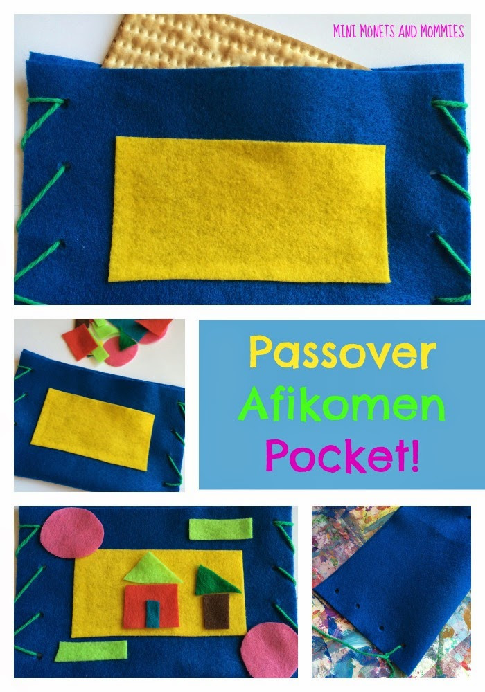 Passover Activities For Preschoolers
 Mini Monets and Mommies Hide the Afikomen Pouch Passover