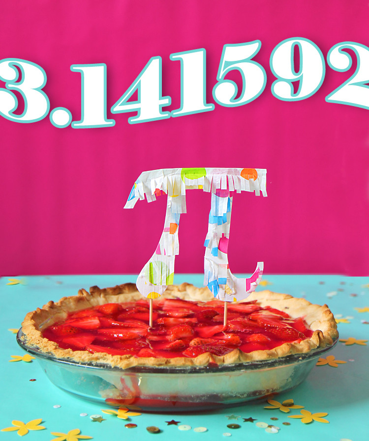 Pi Day Party
 7UP Strawberry Pie and a Pi Day Party thecraftpatchblog