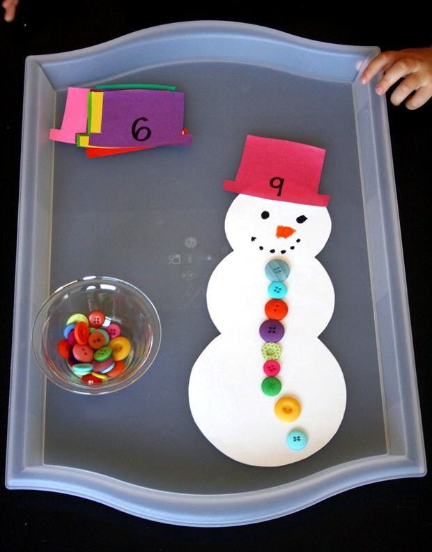 Pre K Winter Crafts
 counting snowman preschool winter activity
