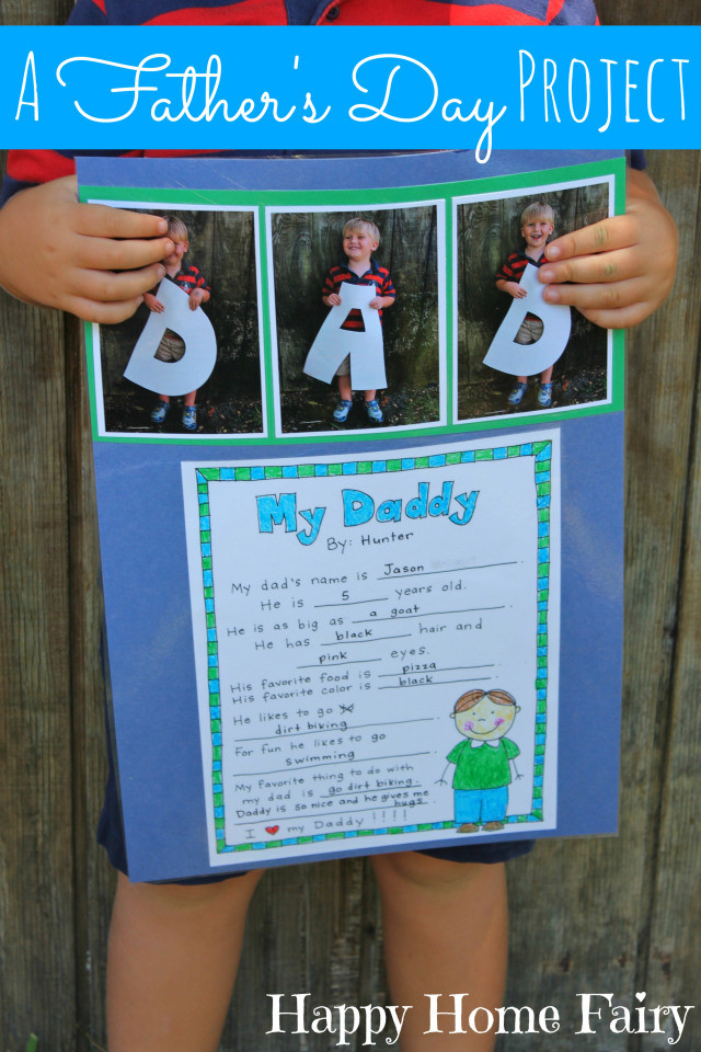 Preschool Fathers Day Crafts Ideas
 A Father s Day Project FREE Printable Happy Home Fairy