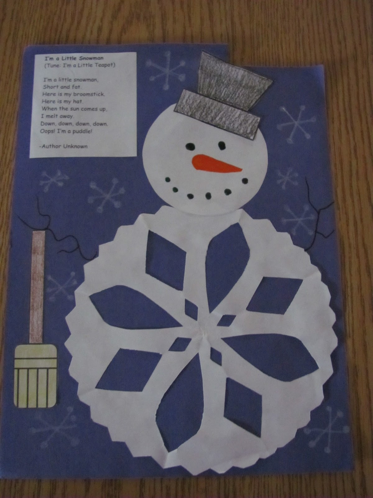 Preschool Winter Craft
 Lil Country Librarian Winter Ideas Part 1