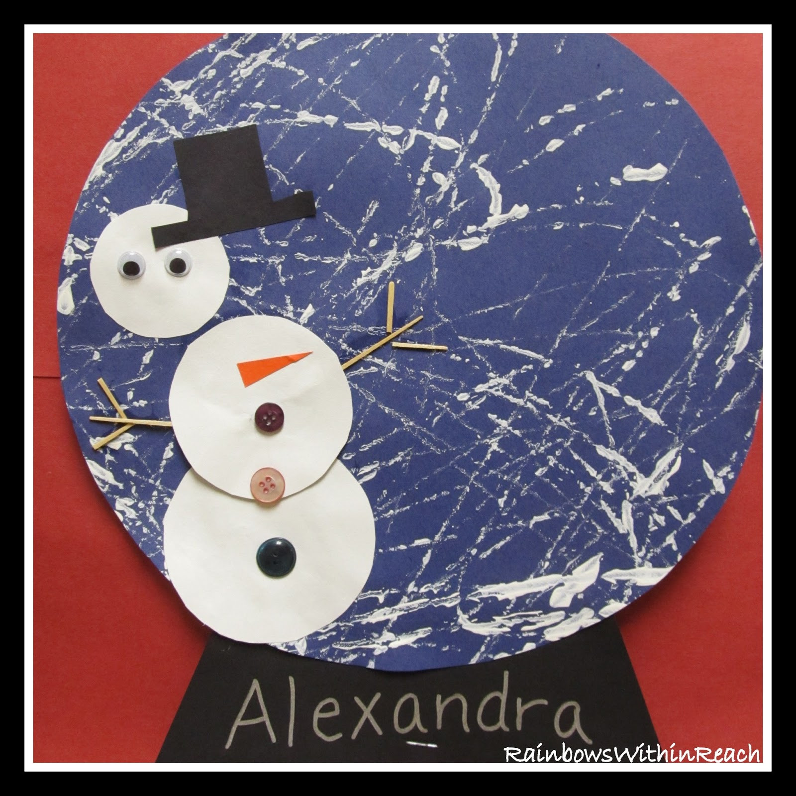 Preschool Winter Craft
 Snowman in a Snow Globe Winter Art Project DrSeussProjects