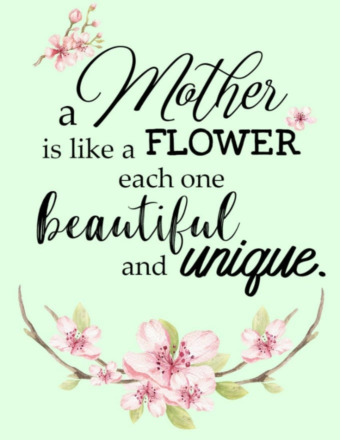 Quote On Mothers Day
 Mother s Day Quotes Free Printable Artwork Glue Sticks