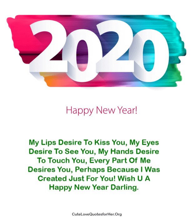 Quotes For New Year 2020
 80 Happy New Year 2020 Love Quotes for Her & Him to Wish