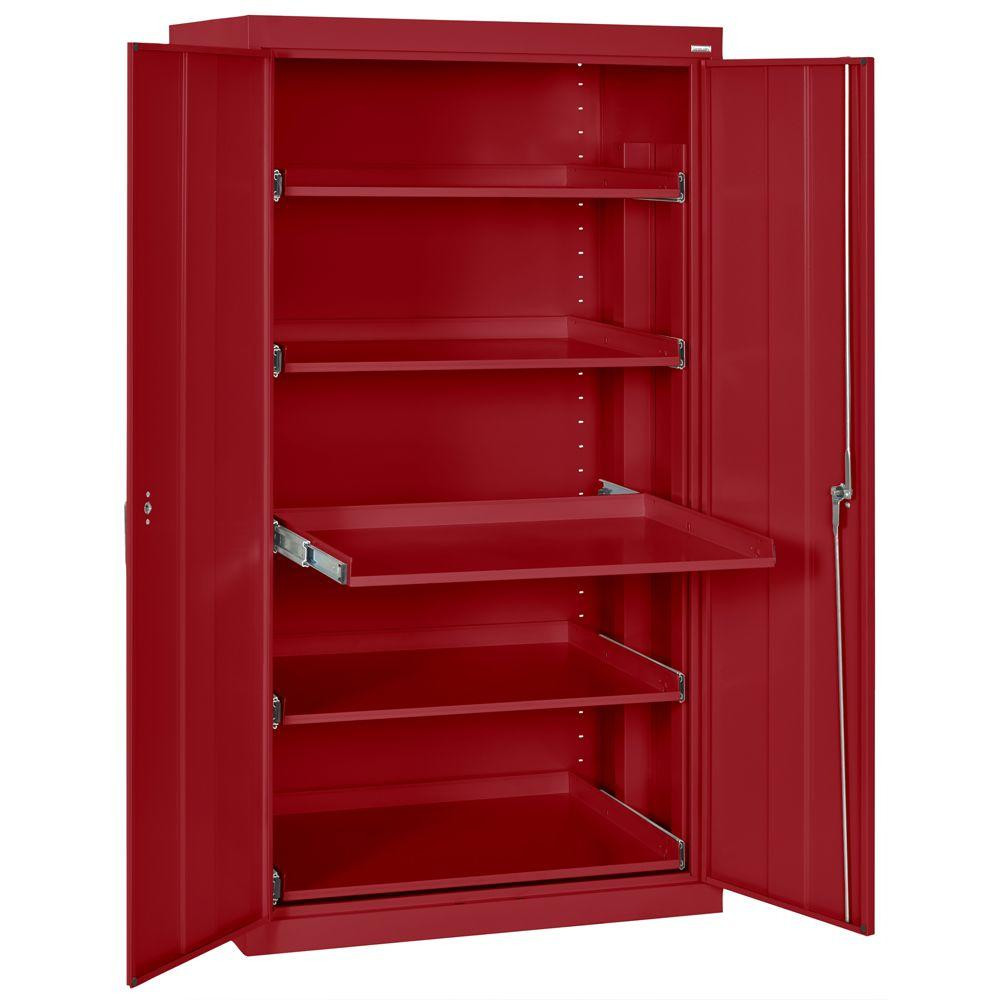 Red Kitchen Storage Cabinet
 Sandusky 66 in H x 36 in W x 24 in D Steel Heavy Duty