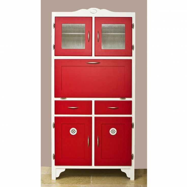 Red Kitchen Storage Cabinet
 1000 images about Vintage Kitchen ideas on Pinterest