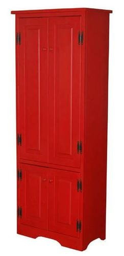Red Kitchen Storage Cabinet
 Tall Red Kitchen Cabinet Pantry Storage NEW FREE SHIPPING