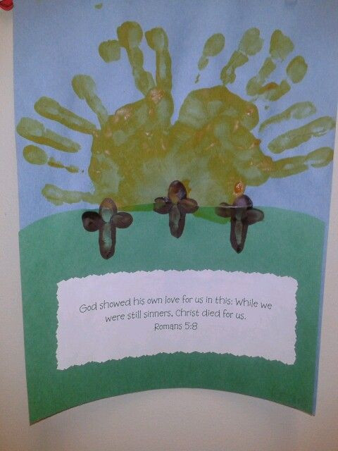Religious Easter Activities For Preschoolers
 Easter handprint