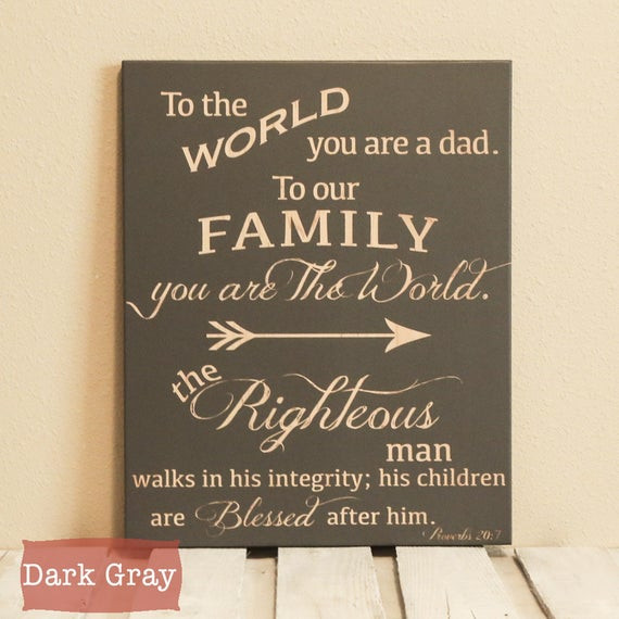 Religious Fathers Day Gifts
 Dad Gift Fathers Day Gift Scripture Christian Gift The