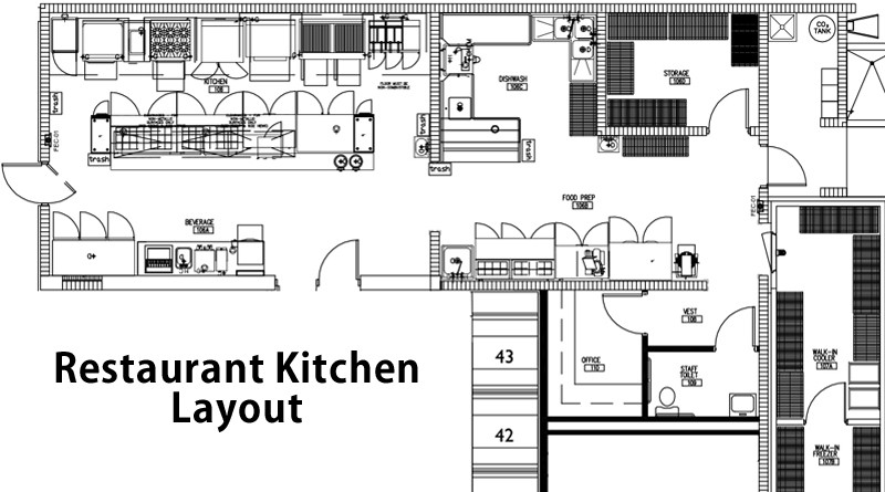 Restaurant Kitchen Floor Plan
 Restaurant Layout And Design Guidelines To Create A Great