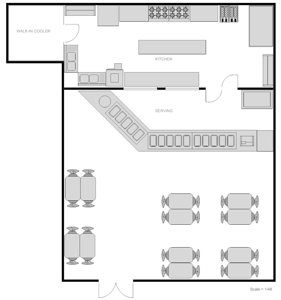 Restaurant Kitchen Floor Plan
 Planning Your Restaurant Floor Plan Step by Step