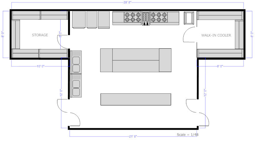 Restaurant Kitchen Floor Plan
 Restaurant Floor Plan How to Create a Restaurant Floor Plan
