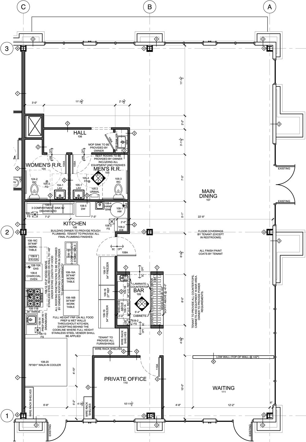 Restaurant Kitchen Floor Plan
 Restaurant Floor Plan for Tenant Improvement – Taste of