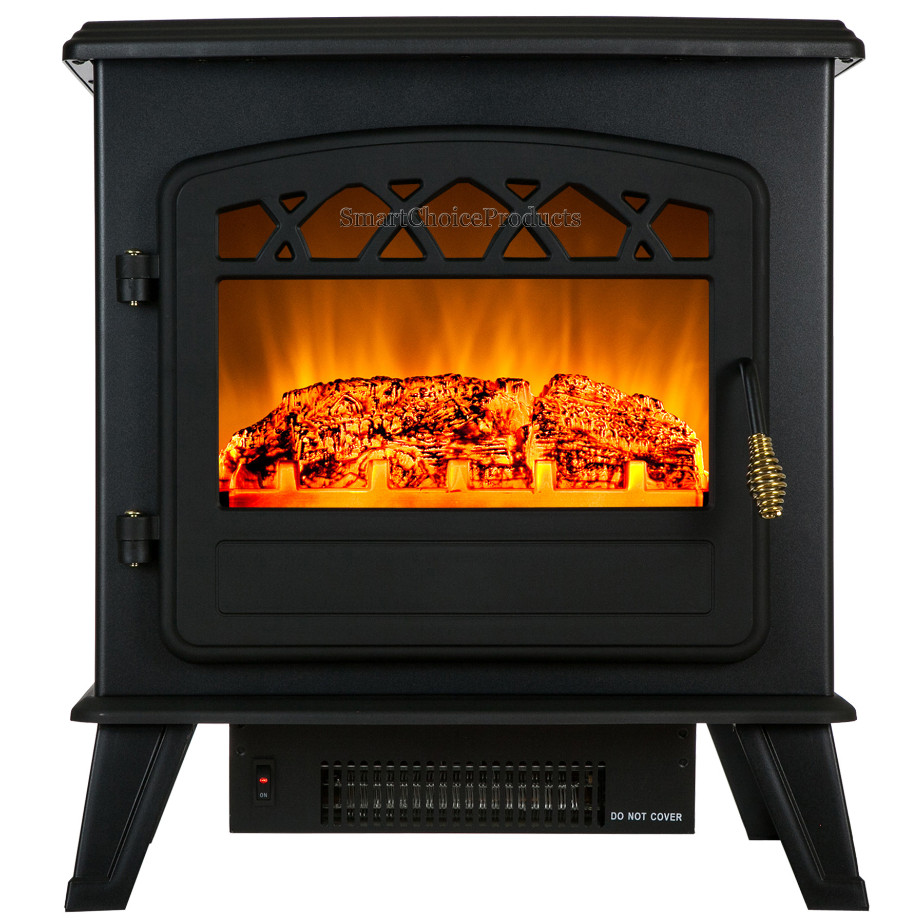 Retro Electric Fireplace
 Vintage 20" Electric Fireplace Tempered Glass Freestanding