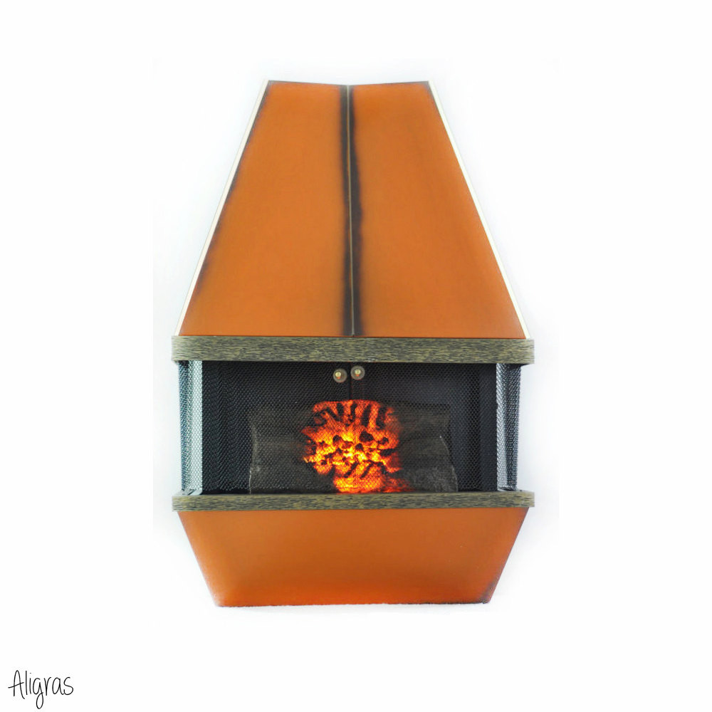 Retro Electric Fireplace
 Mid Century Electric Fireplace Orange Retro 1970s Vintage Dyna