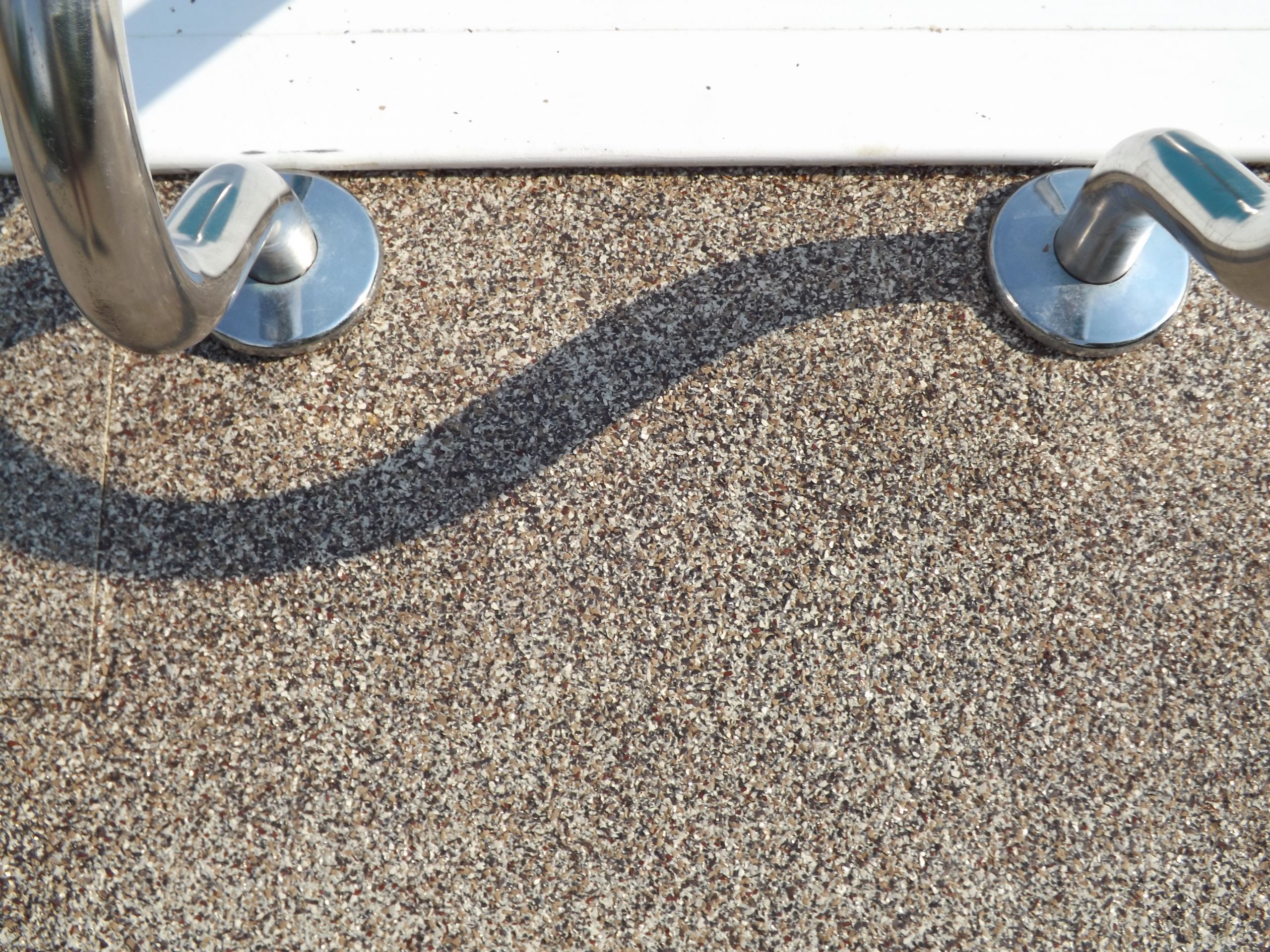 Rubber Deck Paint
 In Ground Pools Concrete Deck Ideas