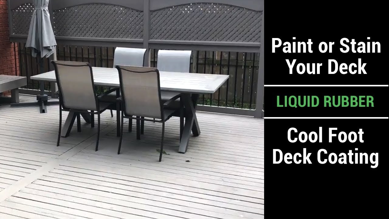 Rubber Deck Paint
 Liquid Rubber Cool Foot Deck Coating Video Paint Your