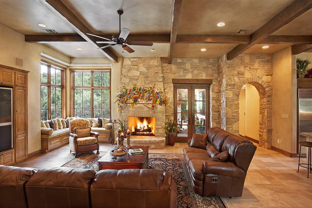 Rustic Country Living Room
 Texas Hill Country Style Rustic Living Room Austin
