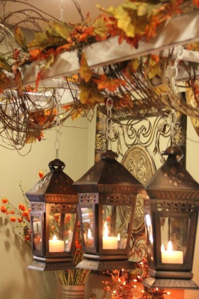 Rustic Fall Decor
 Rustic Autumn Lanterns s and for