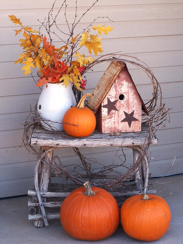 Rustic Fall Decor
 No Place Like Home Fall or Autumn Which Do You Prefer