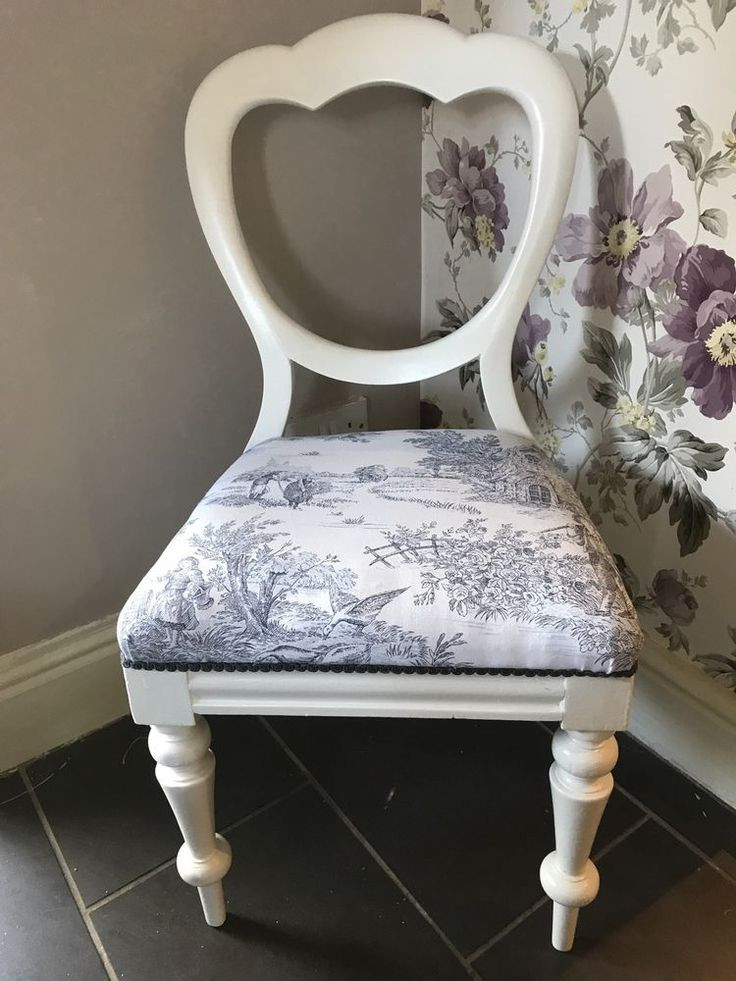 Shabby Chic Bedroom Chair
 SHABBY CHIC BALLOON BACKED BEDROOM CHAIR TOILE DE JOUY