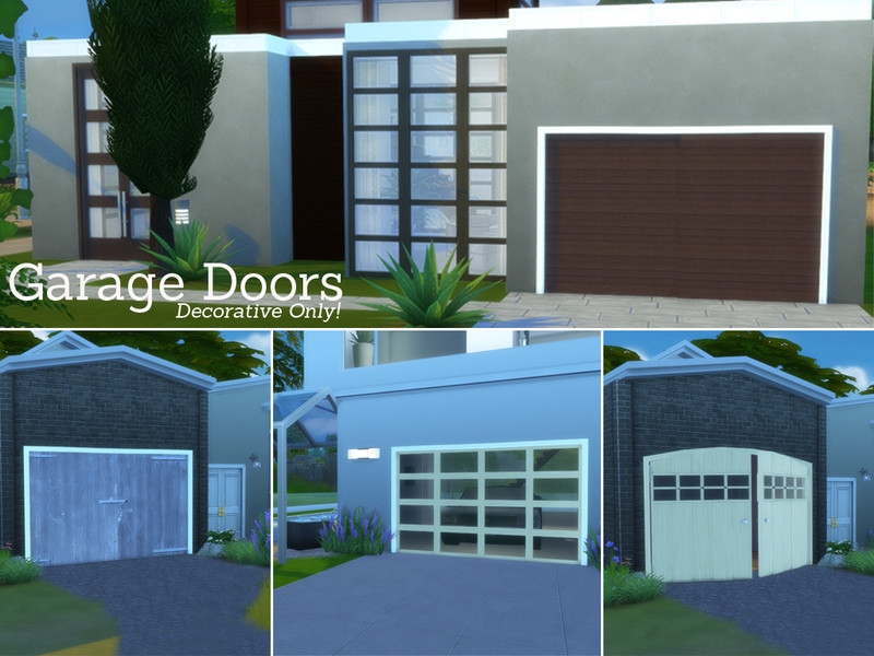 Sims 4 Garage Door
 Angela s Garage Doors Set