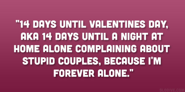 Singles Valentines Day Quotes
 24 Funny Quotes About Being Single