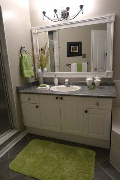 Small Bathroom Mirror Ideas
 Put a frame around those plain bathroom mirrors