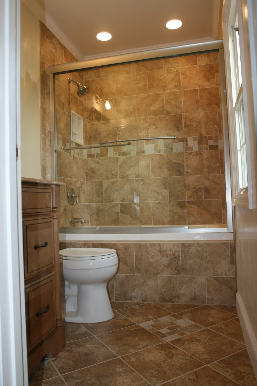 Small Bathroom Shower Ideas
 Bathroom Remodeling Design Ideas Tile Shower Niches