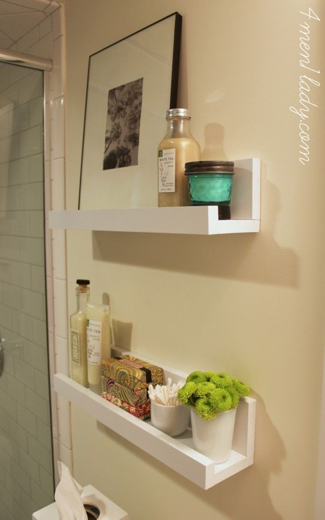 Small Bathroom Wall Shelf
 Great small bathroom shelves and a giveaway to home depot