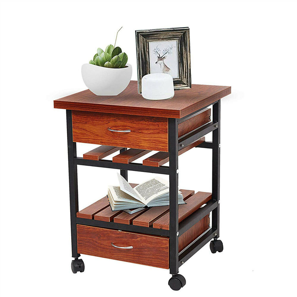 Small Bedroom End Tables
 Bedside Table with Drawers Rolling Nightstand Small End
