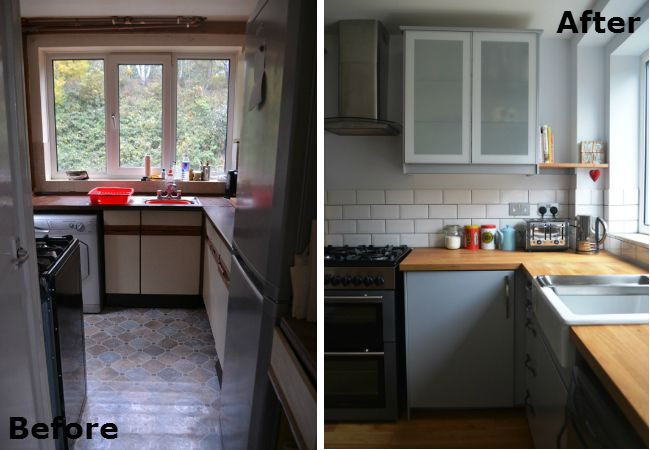 Small Kitchen Before And After
 Before & After A Small 70s Kitchen Remodel Puts Every