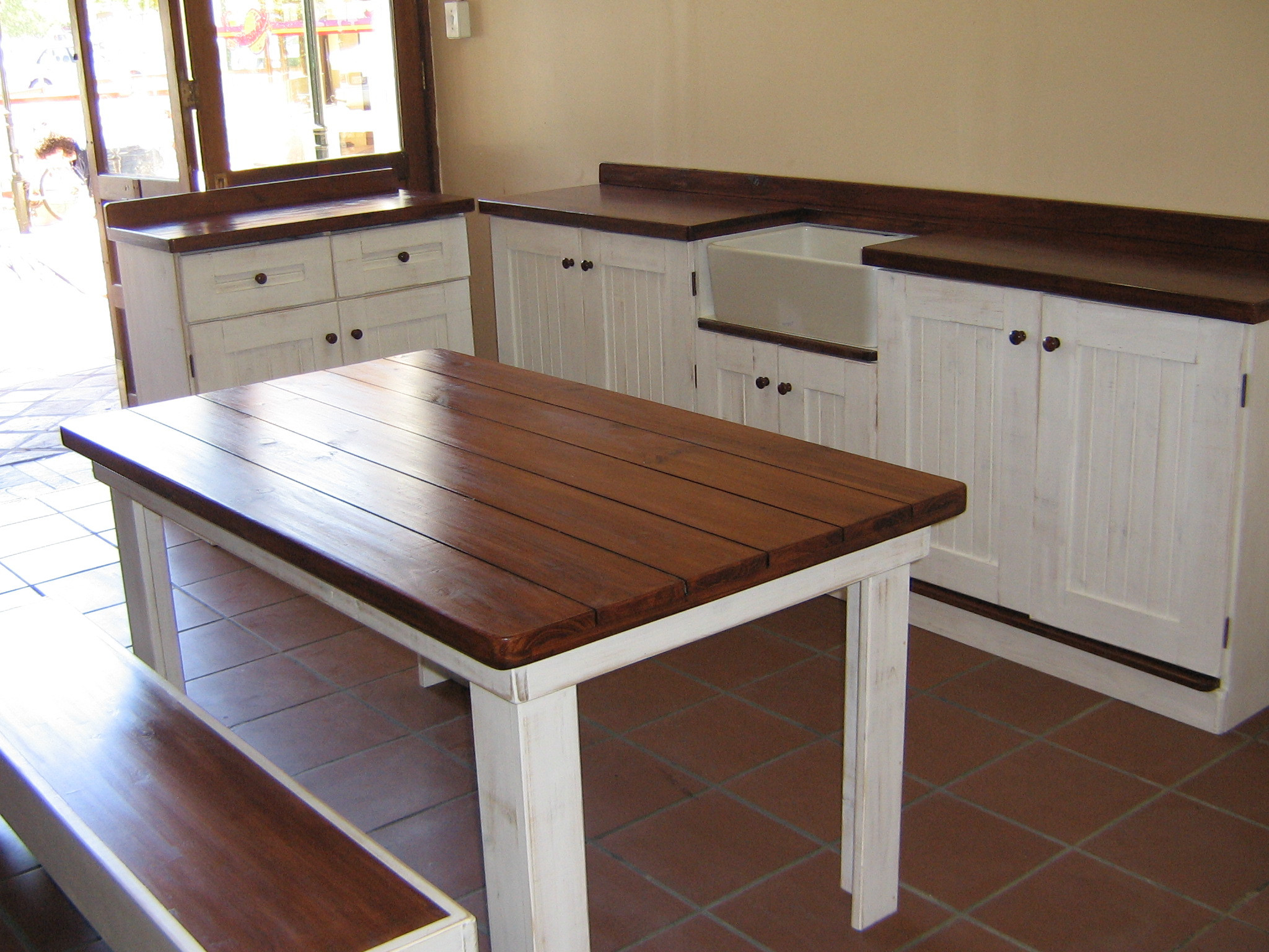 Small Kitchen Bench
 White wooden benches small kitchen tables with bench