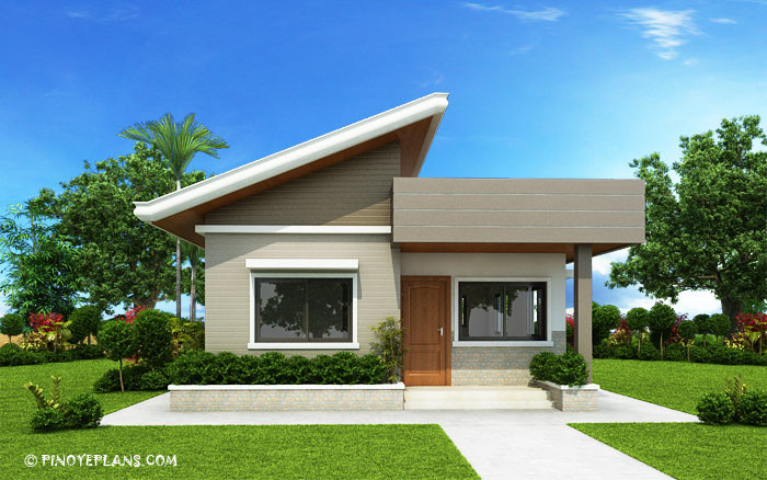 Small Two Bedroom House
 Two Bedroom Small House Design SHD