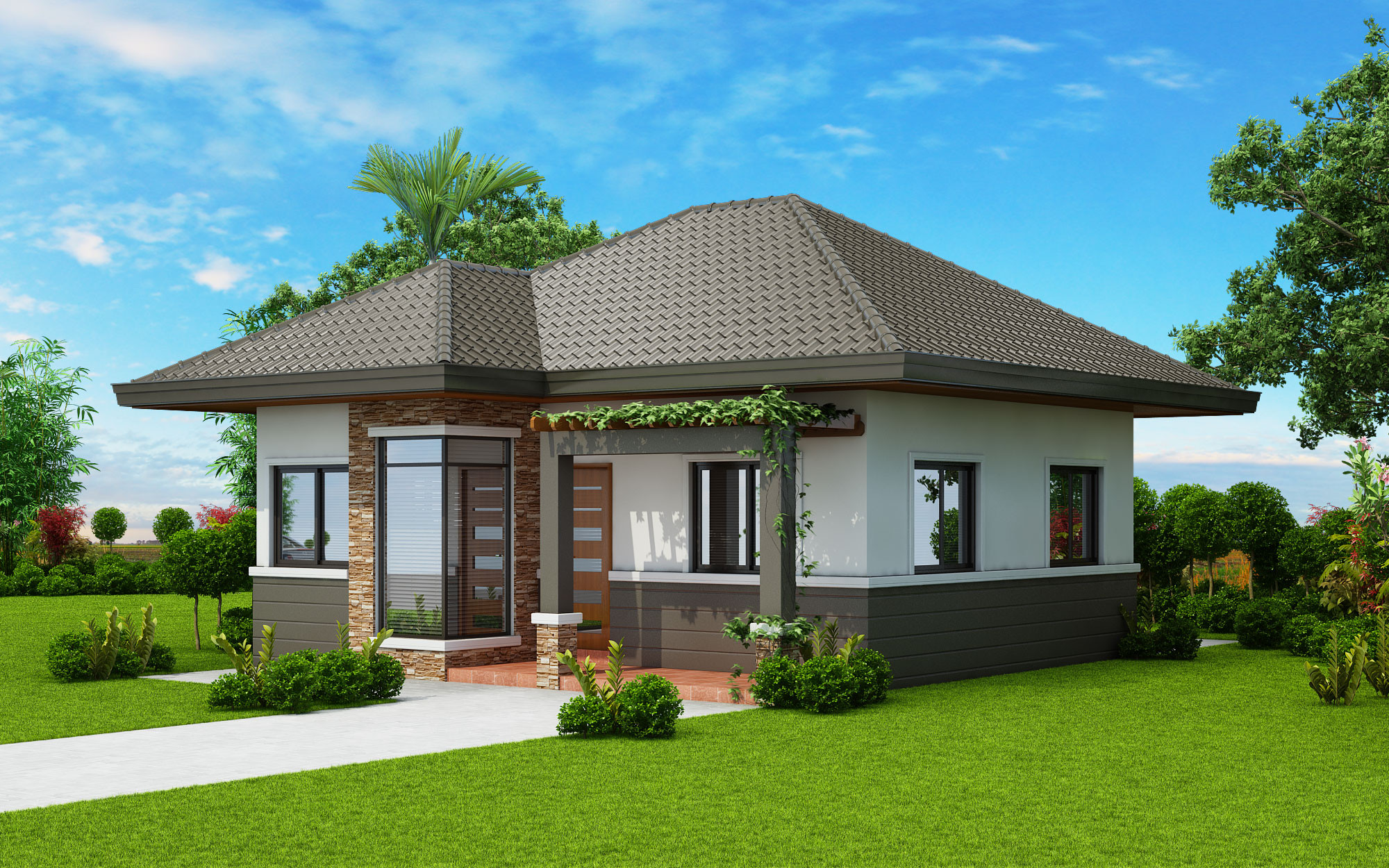 Small Two Bedroom House
 Two Bedroom Small House Plan Cool House Concepts