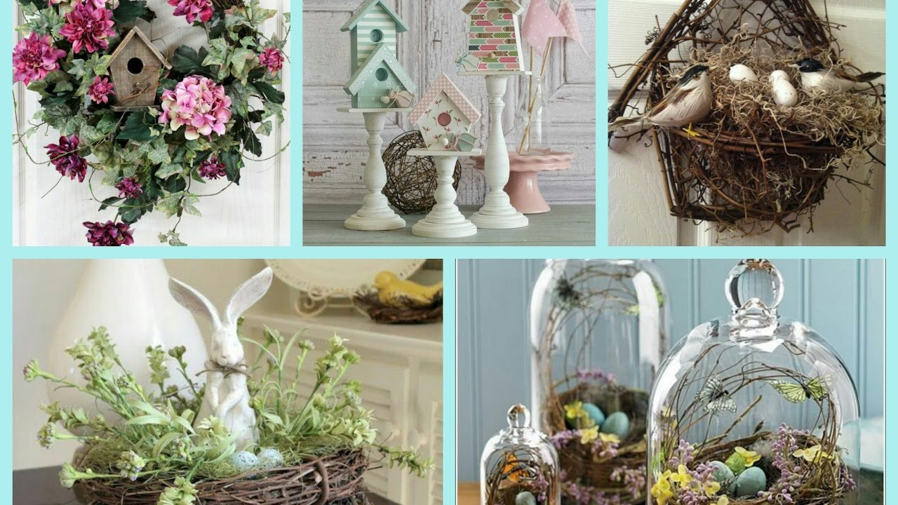 Spring Ideas Decoration
 Spring Decor with Nests and Birdhouses Bird Nest Easter