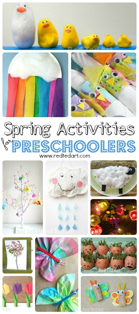 Spring Ideas For Preschoolers
 Easy Spring Crafts for Preschoolers and Toddlers Red Ted Art